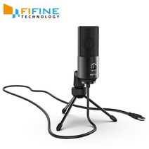 fifine usb 콘덴서 게임 마이크 노트북 windows 용 스튜디오 녹음 내장 사운드 카드