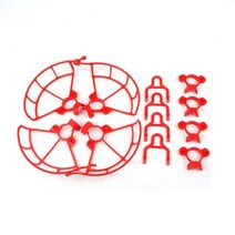 Ormino 랜딩 기어 Diy 드론 키트 RC 액세서리 Quadcopter 프로펠러 보호 손 콤보 가드145776, Red 2 IN 1