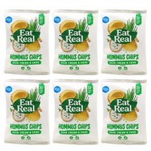 잇리얼 비건스낵 후무스칩 사우어크림 앤 차이브 45g x 6 Pack, 6개