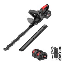 일본기술 충전식 양날형 전정기 예초기 전지작업 전동 전기 가지치기 헤지커터 트리머 전기 울타리 관리기 정원 조경, 4.브러시리스(45800mAh)2배터리