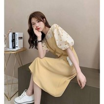 2022 년 새로운 헵번 프랑스 복고풍 나시 원피스 투피스