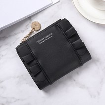 여성 여자 가죽 세련된 러블리 지갑 카드 동전수납 반지갑 여성반지갑