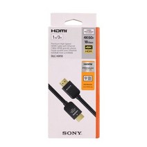정품 소니 HDMI 케이블 4K 60P DLC-HX10 카메라 A1 A7S3 FX3 연결 모니터 100cm