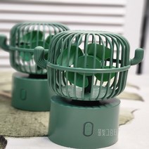 탁상용 usb 미니 회전 선풍기_풀빛그림터, 선인장 선풍기