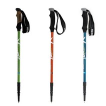 휴몬트 등산스틱 MSL-500 1세트(2개) 3단스틱, 코르크-그린-1세트(2개)