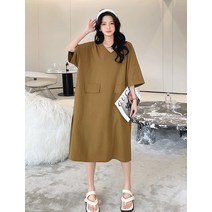 여름용 플러스사이즈 드레스 명품 여성복 여신 느낌 편안한 착용감 슬림핏 원피스