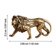 인테리어 소품 사자 조각 구리 공예 자동차 펜던트 장식 사무실 청동 풍수 황동 동상 비즈니스 선물, 그림으로