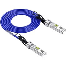 10Gtek 오렌지 컬러 10G SFP+ DAC 케이블 시스코 SFPH10GBCU1M 메라키 MACBLTA1M 유비퀴티 유니파이 디링크 슈퍼마이크로 포티넷 넷기어용 트위낵스 SFP, Dark Blue_3m
