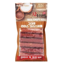 애견간식 라이스 오리 크리스피롤 6p 10개 4개월 비숑