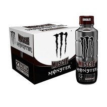 몬스터 에너지 머슬 쉐이크 드링크 프로틴 초콜릿 15oz(443ml) 12개 / Muscle Monster Chocolate Energy Shake Protein