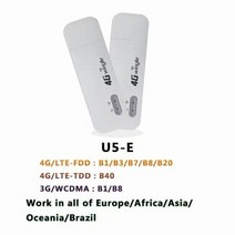 유심 라우터 이동식 와이파이 인터넷 에그 데이터 차량용 4g fdd tdd lte usb wifi 모뎀 네트워크 어댑터 동글 포켓 wifi 핫스팟 무선 3g wcdma umts, u5-e