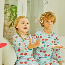 유아 아동 모달 실내복 내복 내의 긴팔 늦잠자기 블루플럼