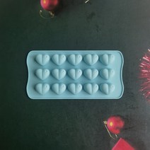 구겔호프 틀 미니 빵틀 홈베이킹 사랑 초콜릿 실리콘 몰드 홀 워터 드롭 하트 모양의 초콜릿 몰드 퐁당 캔디 몰드 케이크 베이킹, 012 블루