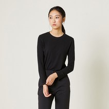 [스튜디오지]허그 스판 티셔츠-블랙