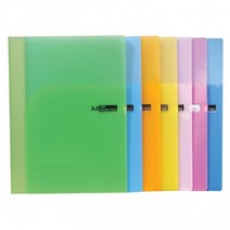 포켓화일 아이윙스 1700포켓화일 희망 투포켓화일 0.4t 홀더 pp폴더 포켓화일클리어화일, 주황