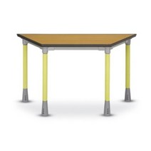 보육시설 교육용 마름모 조별 어린이 책상 홈스쿨링, 청색