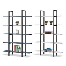 한성 피렉장 2400 장식장 선반 수납장, 화이트프레임, 2400 옐로우