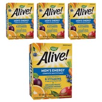 네이쳐스웨이 얼라이브! 맨 에너지 멀티-비타민 멀티-미네랄 타블렛, 50개입, 4개