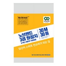 BUBULIFE 노브랜드 3겹 화장지 30m 30롤 롤화장지, 1개