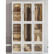 접이식 옷장 무조립 간편 설치 행거 드레스룸 플라스틱, C