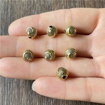 천주교성물 첫영성체선물 묵주 15pcs 8mm 매력 터키 별 문 국가 상징 비즈 보석 만들기 diy 수제 목걸이 팔찌 재료, 01 골드