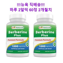 베스트네츄럴스 베르베린 플러스 1000mg 60캡슐 2병, 60정 2병