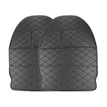 다이아코트 다이아몬드 퀼팅 자동차 킥커버 블랙 + 블랙스티치, 2개