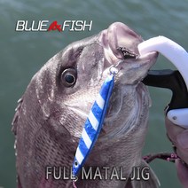 블루앤피쉬 Full metal jig야광 풀메탈지그 라이트지깅 40 60 80g, 레드, 60g