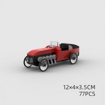 창작 MOC 클래식 자동차 모델 블럭 레트로 스포츠 레고레이서 DIY 블럭 완구 생일 선물, Model 1
