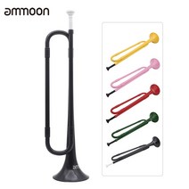 트롬펫 트럼펫 트롬본 유포늄 ammoon b flat bugle cavalry trumpet 환경 친화적 플라스틱 with mouthpiece for band school 학생, 빨간색