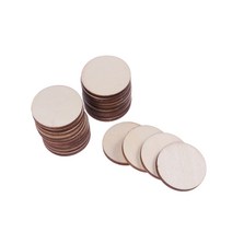 목재구입 나무합판 나무재단10mm 나무 조각 DIY 공예 라운드 장식 홈 100 개, 01 10mm