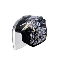 솔 헬멧 SOL 27S 시리우스 블랙 실버 오토바이 바이크 오픈페이스 하프페이스 반모 스쿠터 PCX NMAX 포르자 XMAX, S