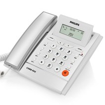 유무선전화기 가정용 유선전화 발신자표시 업무용 고정 상업 앉는, T11-CORD042 화이트-스핀