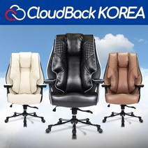 [방석높이 L/M/H] 클라우드백 퀼팅소프트체어 T500PQ 국산 게이밍의자 컴퓨터의자 PC방의자 사무용의자 중역의자 사무실의자 학생용의자 공부의자 등받이의자 허리 편한 책상의자, 아이보리