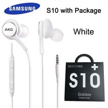 삼성 호환 AKG 이어폰 EO-IG955 3.5mm 마이크 유선 헤드셋 Xiaomi 화웨이 갤럭시 s10 S9 S8 S7 S6, [08] S10 White Package, 08 S10 White Package