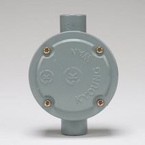 주물 환형노출BOX 16MM 2방출 ㅡ자 89mm 낱개