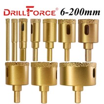 건식 코아드릴 코어 홀쇼 코아기 천공 배관 Drillforce 1PC 6-200mm 진공 브레이징 다이아몬드 드릴링 비트 세라믹 타일 구멍 톱 화강암 대리석 드릴, [30] 110mm