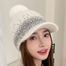 스파티오르 여성 겨울 모자 캡 니트 모자 방한모 겨울 골프모자 패션모자 라이딩 모자 등산모자 스키모자 털모자 방울모자