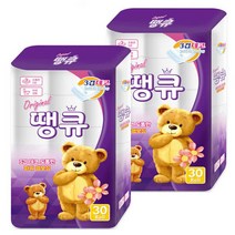 땡큐 오리지널 롤 화장지 두루마리휴지 3겹 14m 30롤 2팩, 단품
