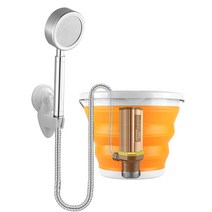 캠핑 차박 온수 보일러 간이 샤워기 야외 전기 가정용 휴대용 목욕 미니, 13. 핫 워터 스틱 + 60W 펌프