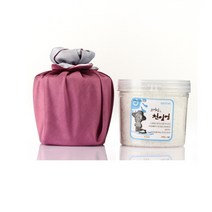 고서임 천일염 300g 원형 / 꽃매듭 결혼 돌 칠순 조문 개업답례품 보자기포장, 천일염 300g (원형_꽃매듭 / 금비산호), 1개