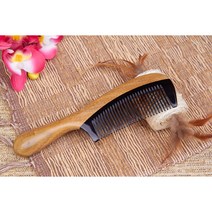 목소장 천연소재 물소뿔빗 나무빗 머리빗 헤어브러쉬, 1개, 23)합목빗 옥동자