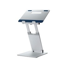 POUT E3 Lift — 책상용 인체 공학적 노트북 스탠드 높이 5.1cm(2인치)에서 50.8cm(20인치)까지 조절 가능 노트북용 라이저 휴대용 맥북 프로 10~17인치 스탠, 블루.