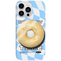 [그립톡세트] 유니온바이닐 도넛타임 체커보드 아크릴톡 그립톡 세트 하드 케이스