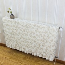 라디에이터 난방 커버 패브릭 먼지 좁고 긴 덮개, 길이 220cm 두께 10cm 높이 60cm