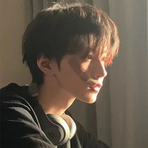 가발남 단발 한국판 멋쟁이 왕홍 패션 생머리 미분쇄개 일본계 자연모방 올인원 세트, 라이트브라운+컨디셔너