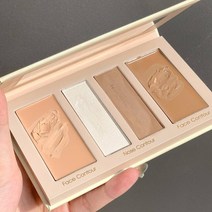 4 색 컨실러 파운데이션 메이크업 코 섀도우 페이셜 컨투어 팔레트 다크 서클과 여드름 마크의 오래 지속되는 커버, [01] 1pcs, 한개옵션1