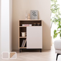 [에몬스홈] 피노 수납장 600, 색상:크림화이트+오크콤비