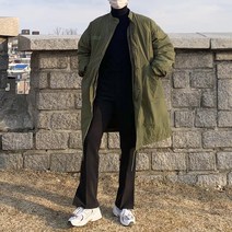 남녀공용 오버핏 오리지널 m65 피쉬테일 6온스 롱패딩 야상패딩 캐파카 유니클로 대체패딩