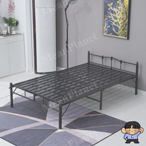 침대프레임 철재 매트리스 접이식 프레임 토퍼 받침대, 80CM화이트